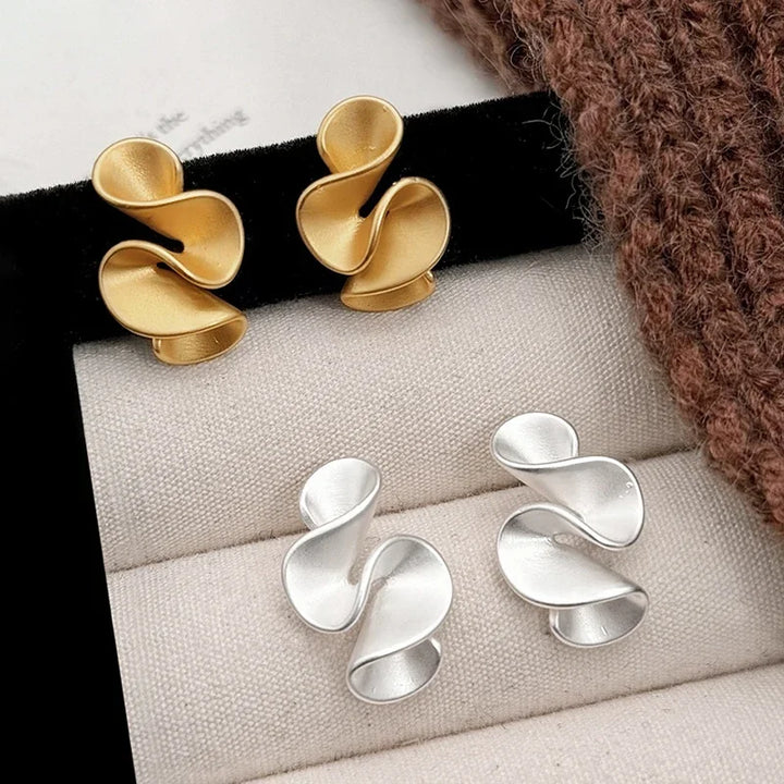 Pendientes Ondas Bicolor