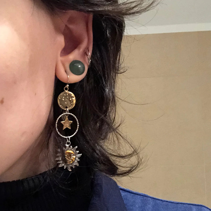 Pendientes Sol y Luna