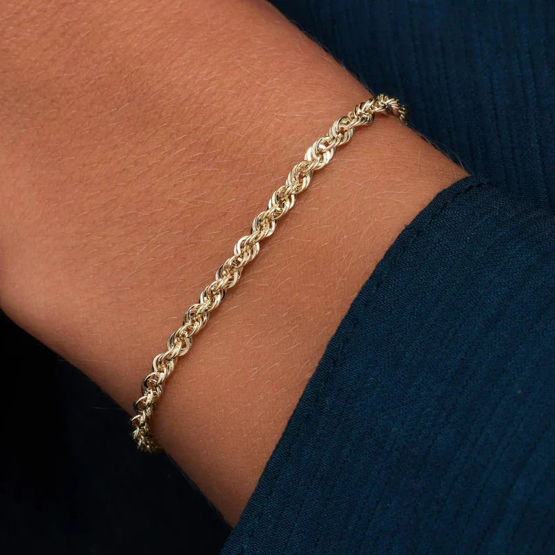 Pulsera Cadena Trenzada Fina