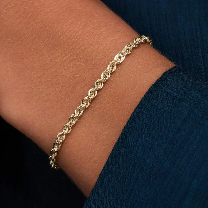 Pulsera Cadena Trenzada Fina