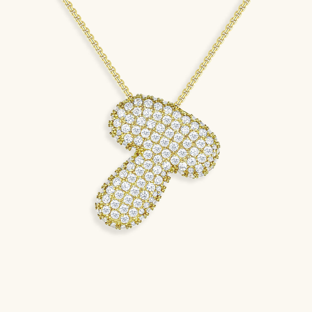Collar de inicial con burbujas Hailey