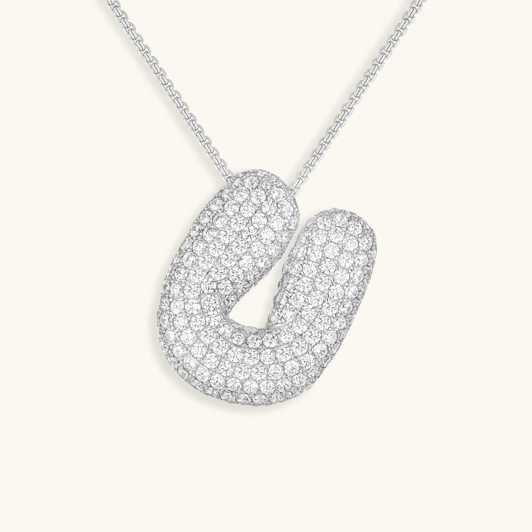 Collar de inicial con burbujas Hailey