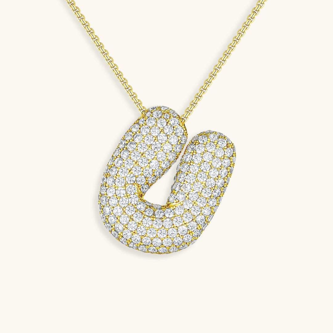 Collar de inicial con burbujas Hailey