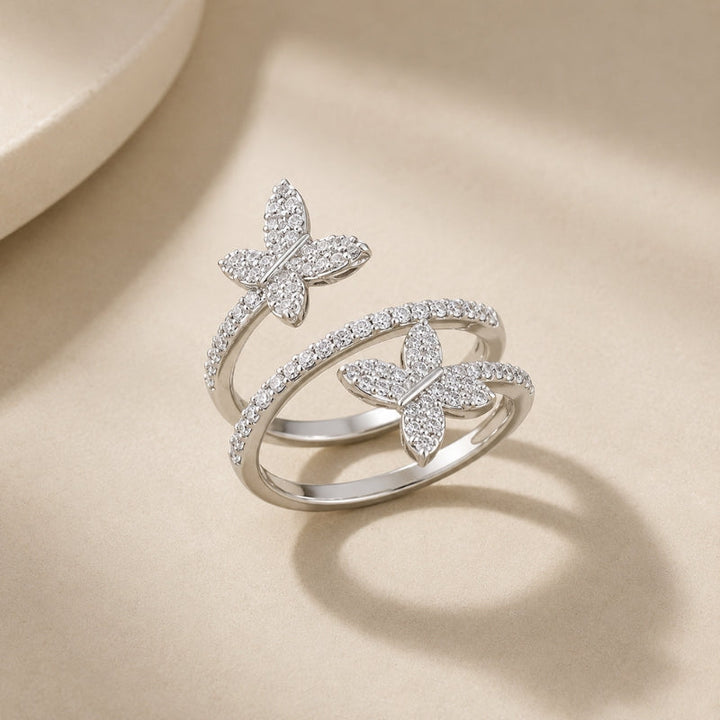 Anillo Mariposa Lujo Ajustable