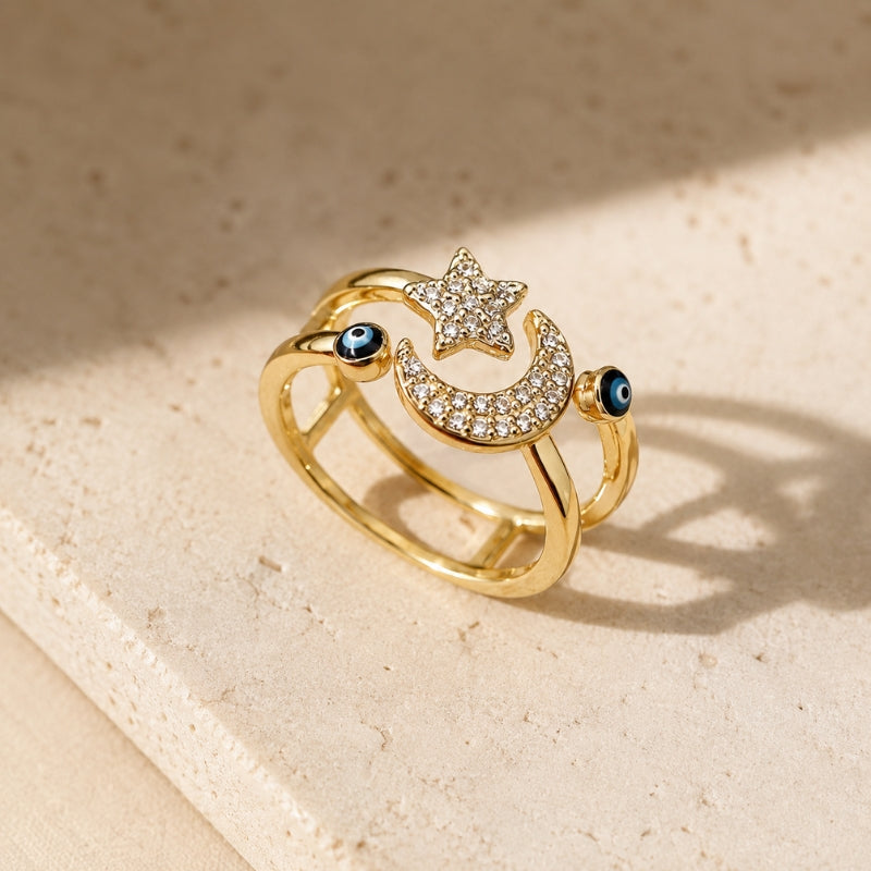 Anillo Ojo Radiante Ajustable