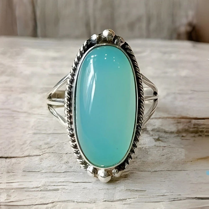 Anillo Vintage de Plata con Turquesa
