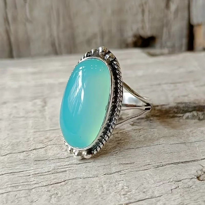 Anillo Vintage de Plata con Turquesa