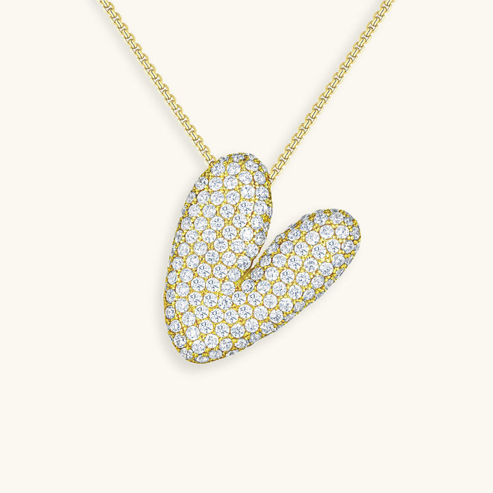 Collar de inicial con burbujas Hailey
