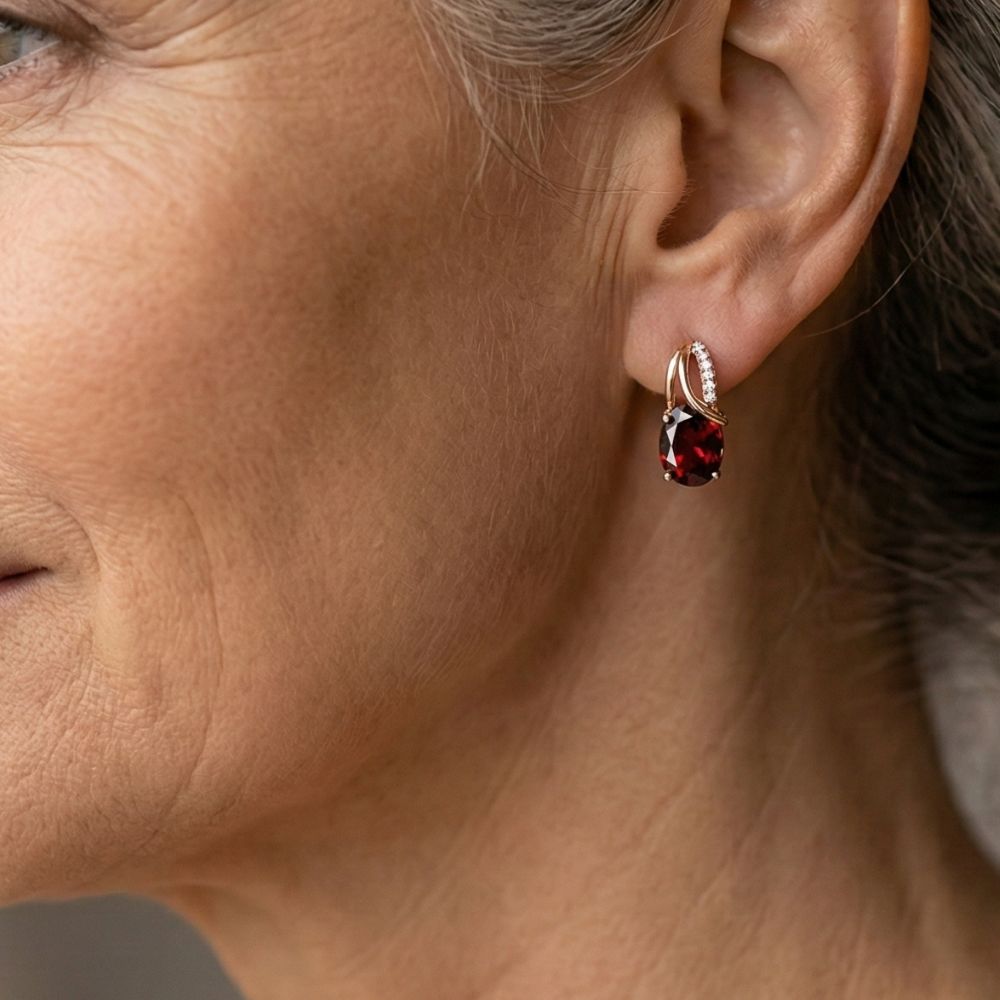 Pendientes Rojo Pasión