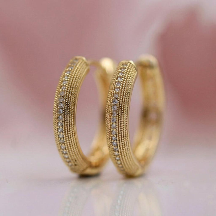 Pendientes Vintage Dorados Elegantes