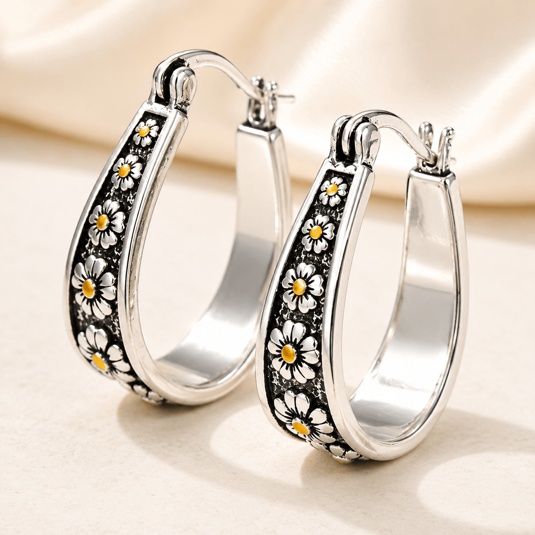 Aros Margarita Plateados