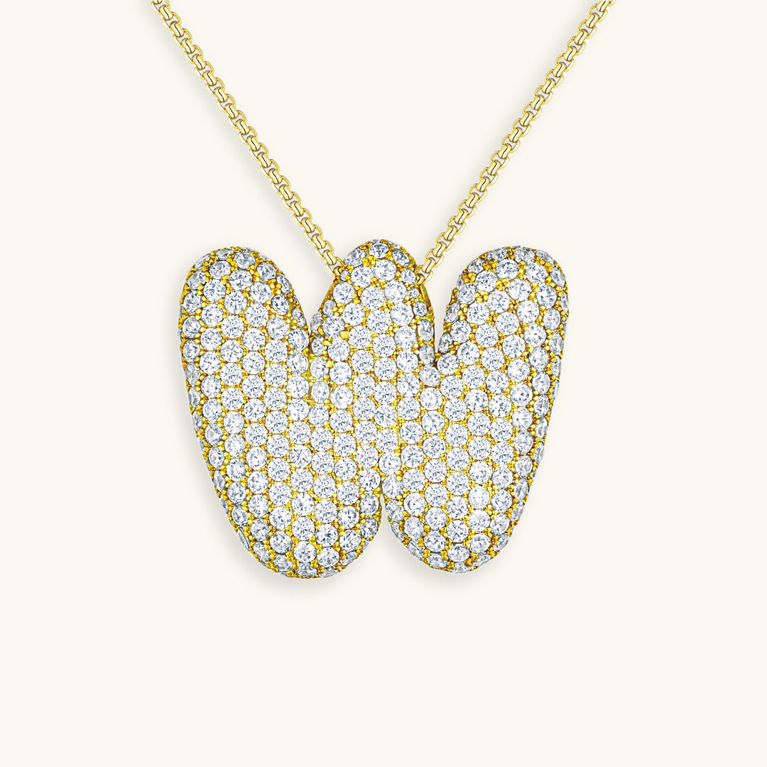 Collar de inicial con burbujas Hailey