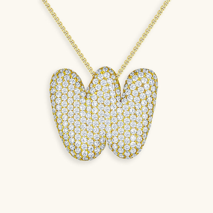 Collar de inicial con burbujas Hailey