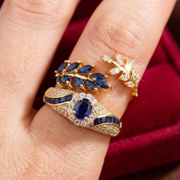 Conjunto de Anillos de Oro