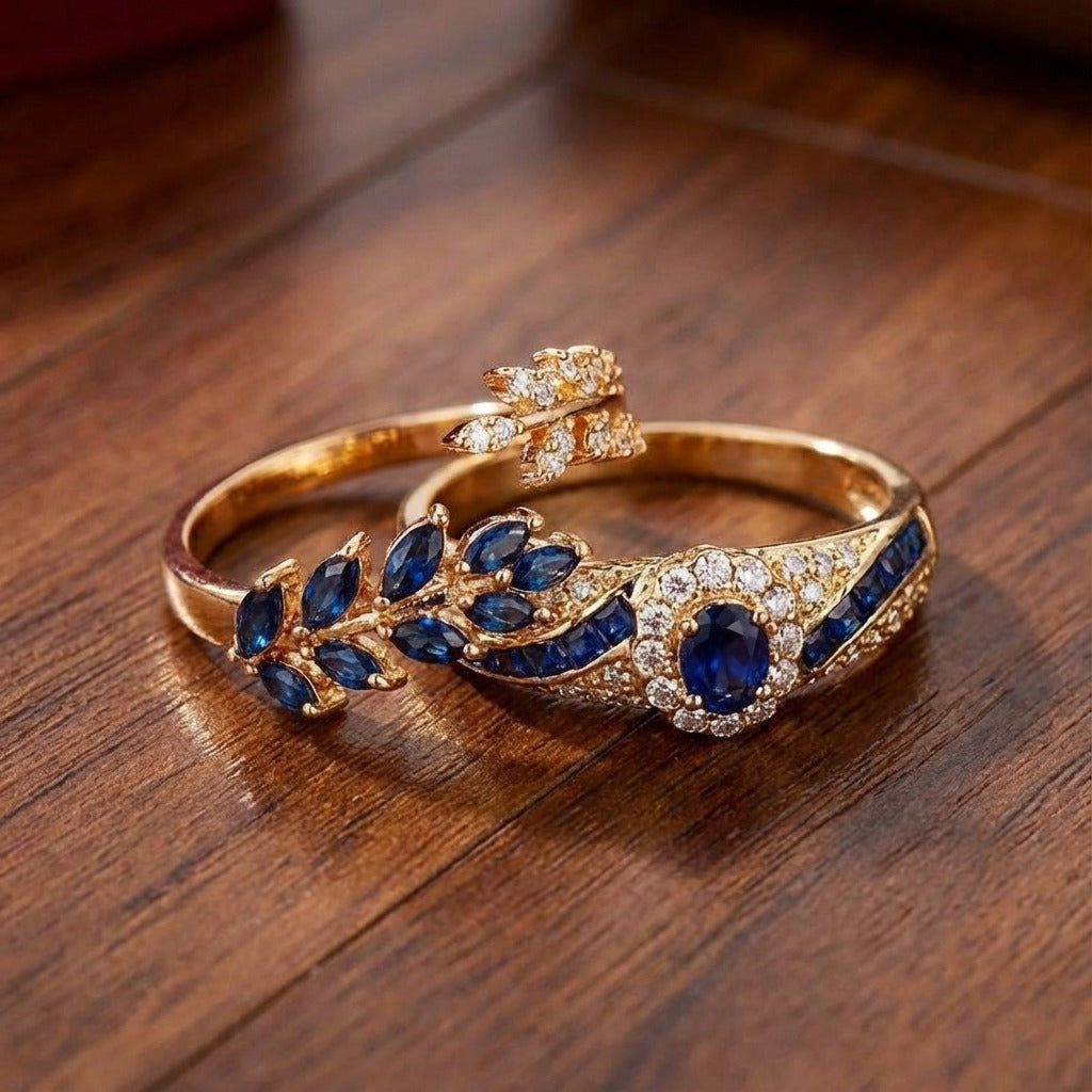 Conjunto de Anillos de Oro