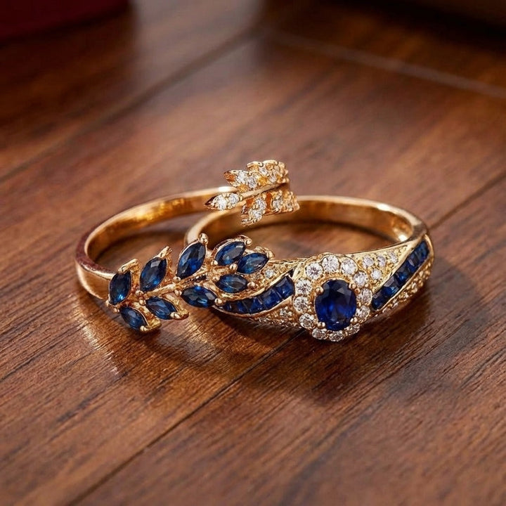 Conjunto de Anillos de Oro