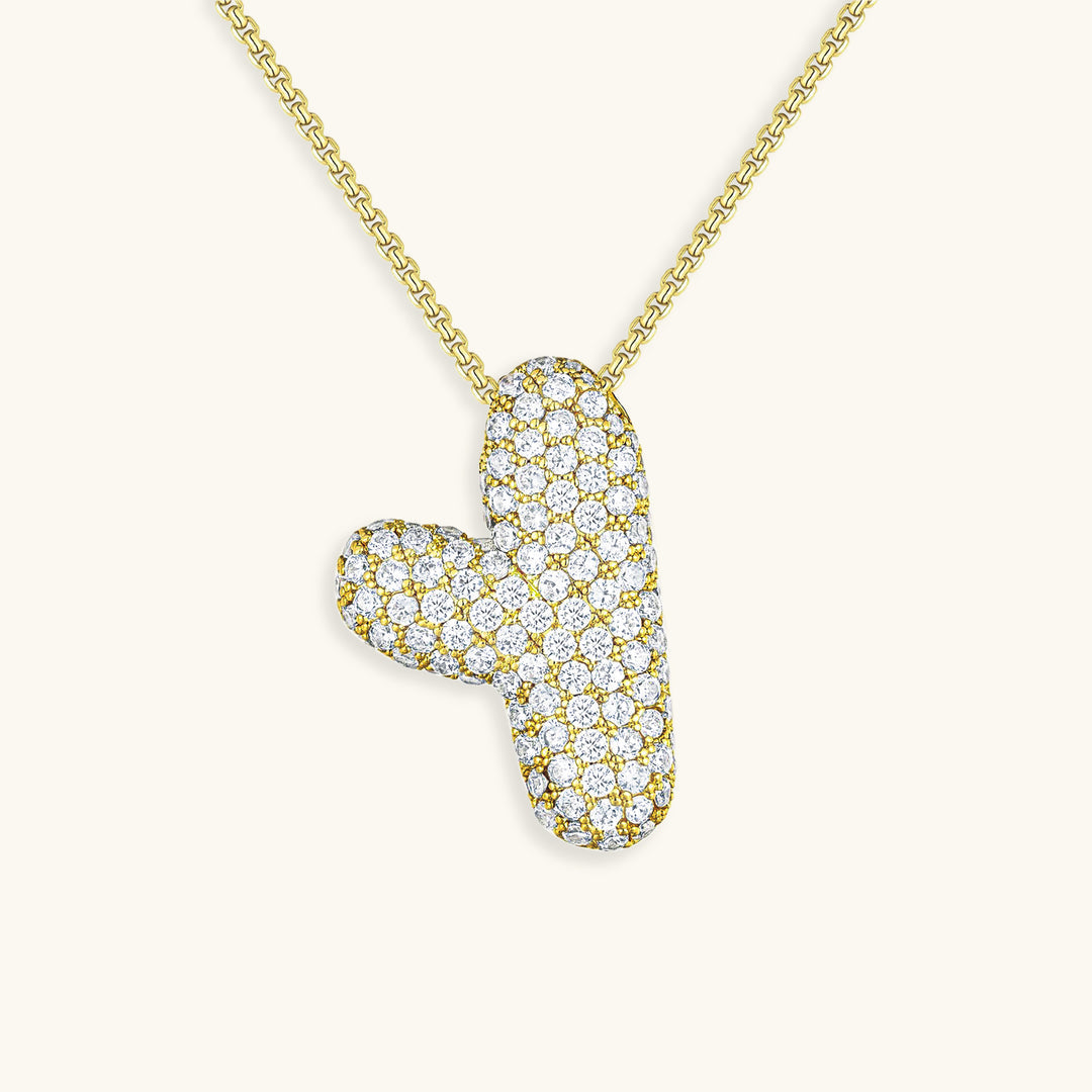 Collar de inicial con burbujas Hailey