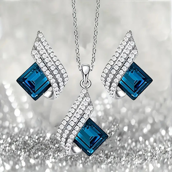 Conjunto Joyería Aurora Azul