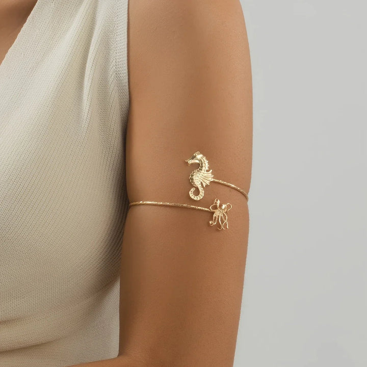 Brazalete de Oro Ajustable Caballito