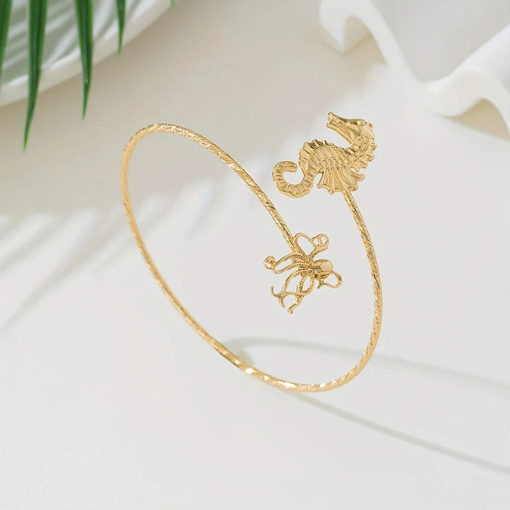Brazalete de Oro Ajustable Caballito