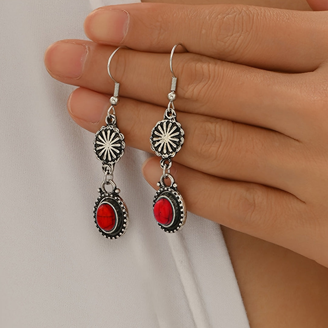 Collar Flores Turquesa y Plata