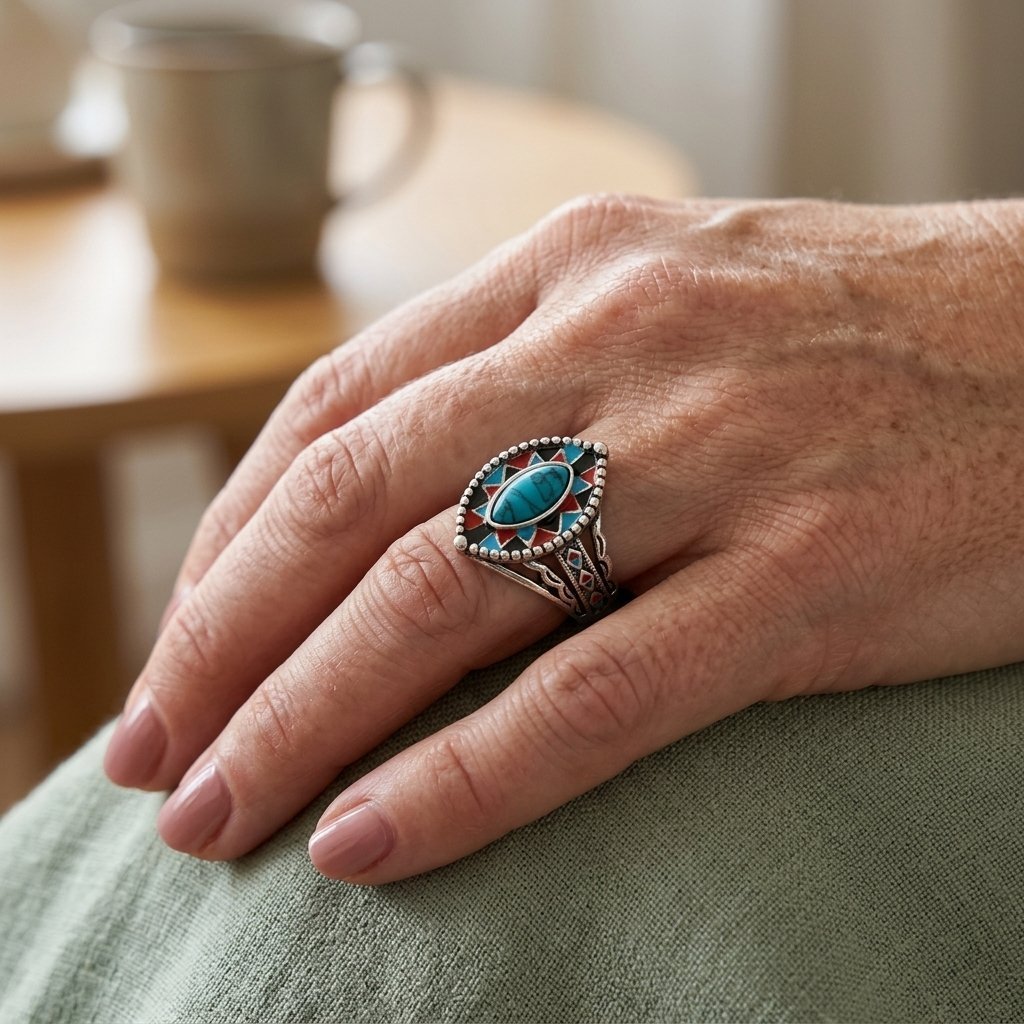 Anillo Turquesa Ojo de Caballo
