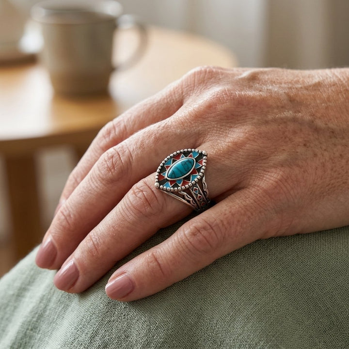 Anillo Turquesa Ojo de Caballo