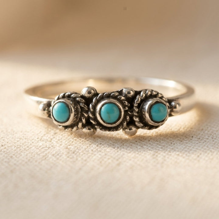 Anillo Fino Turquesa Vintage