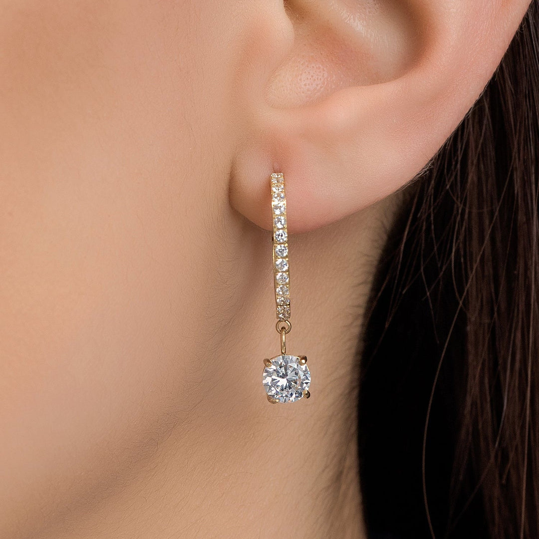 Pendientes Redondos Brillantes