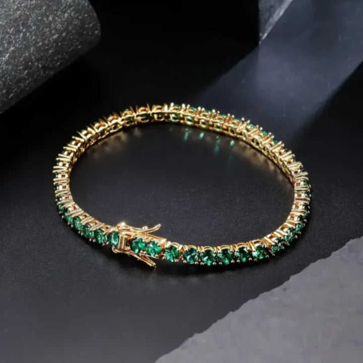 Pulsera Clásica de Esmeralda
