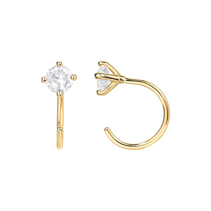 Pendientes Aro con Brillante