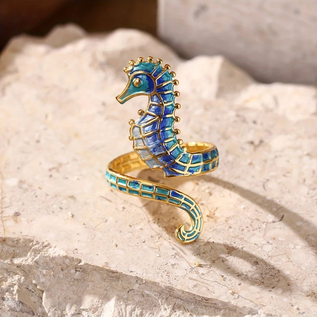 Anillo Ajustable Caballito de Mar Estilo