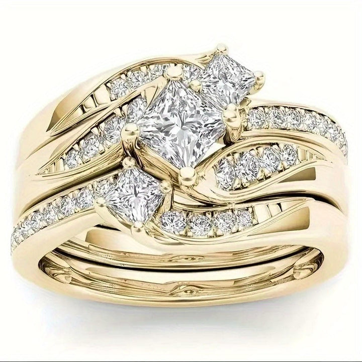 Conjunto Anillos Racimo Princesa