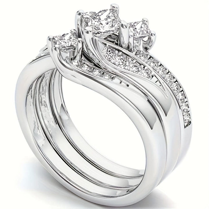 Conjunto Anillos Racimo Princesa