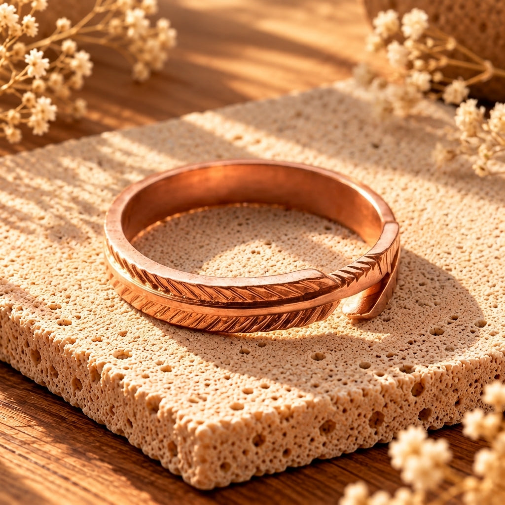 Anillo de Cobre Pluma