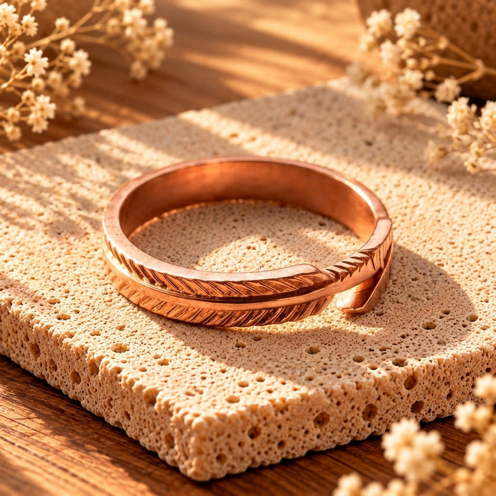 Anillo de Cobre Pluma
