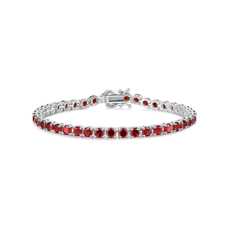 Pulsera de tenis de rubí Oro