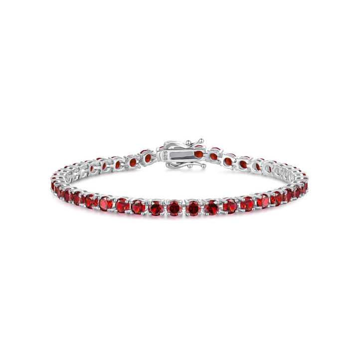 Pulsera de tenis de rubí Oro