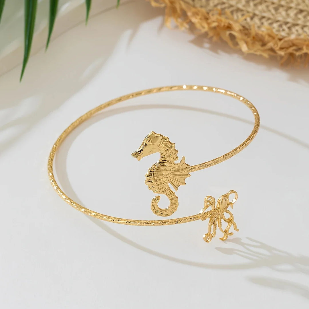 Brazalete de Oro Ajustable Caballito