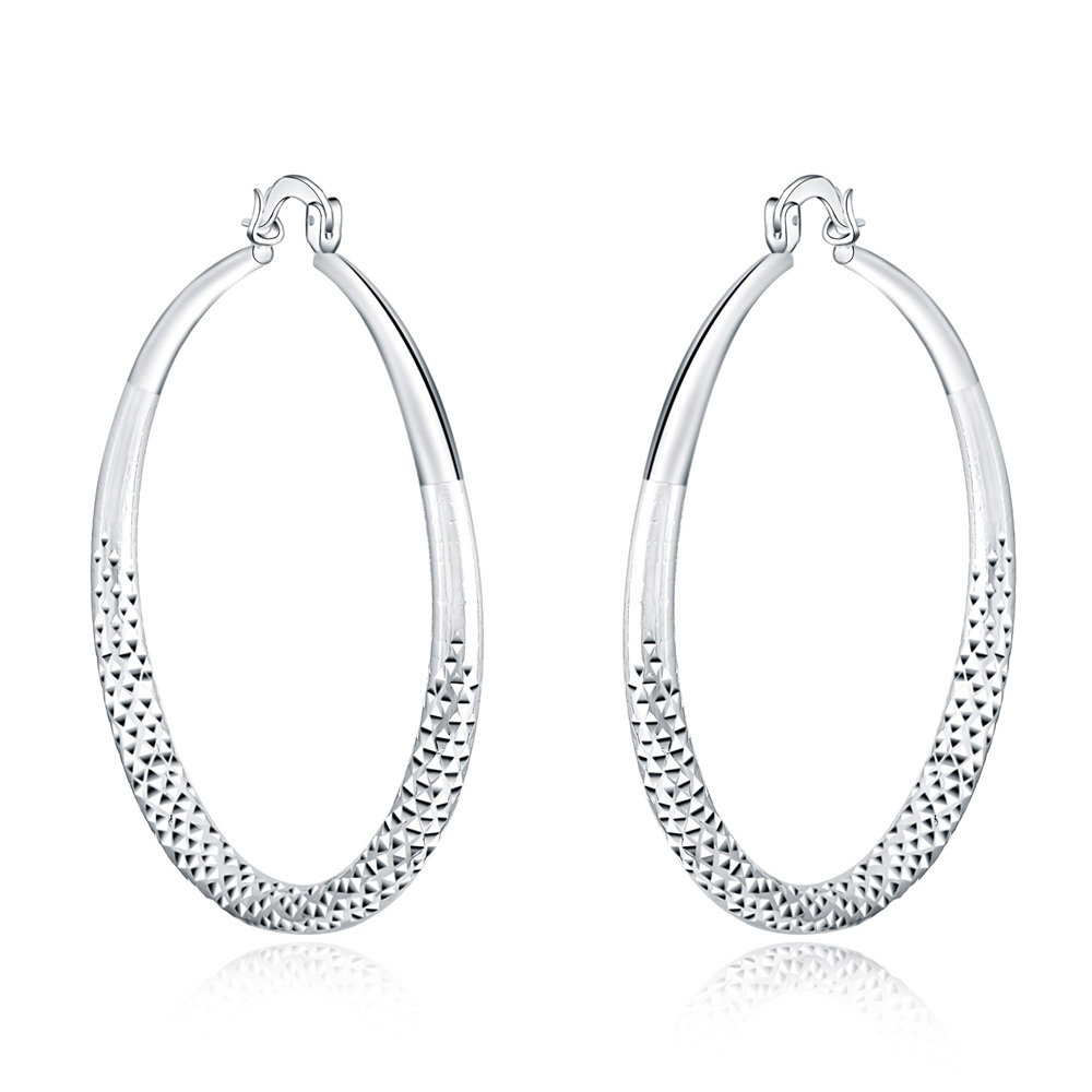 Aros Plateados Grandes