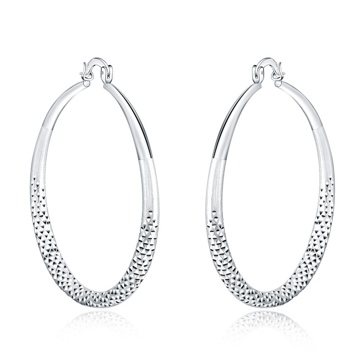 Aros Plateados Grandes