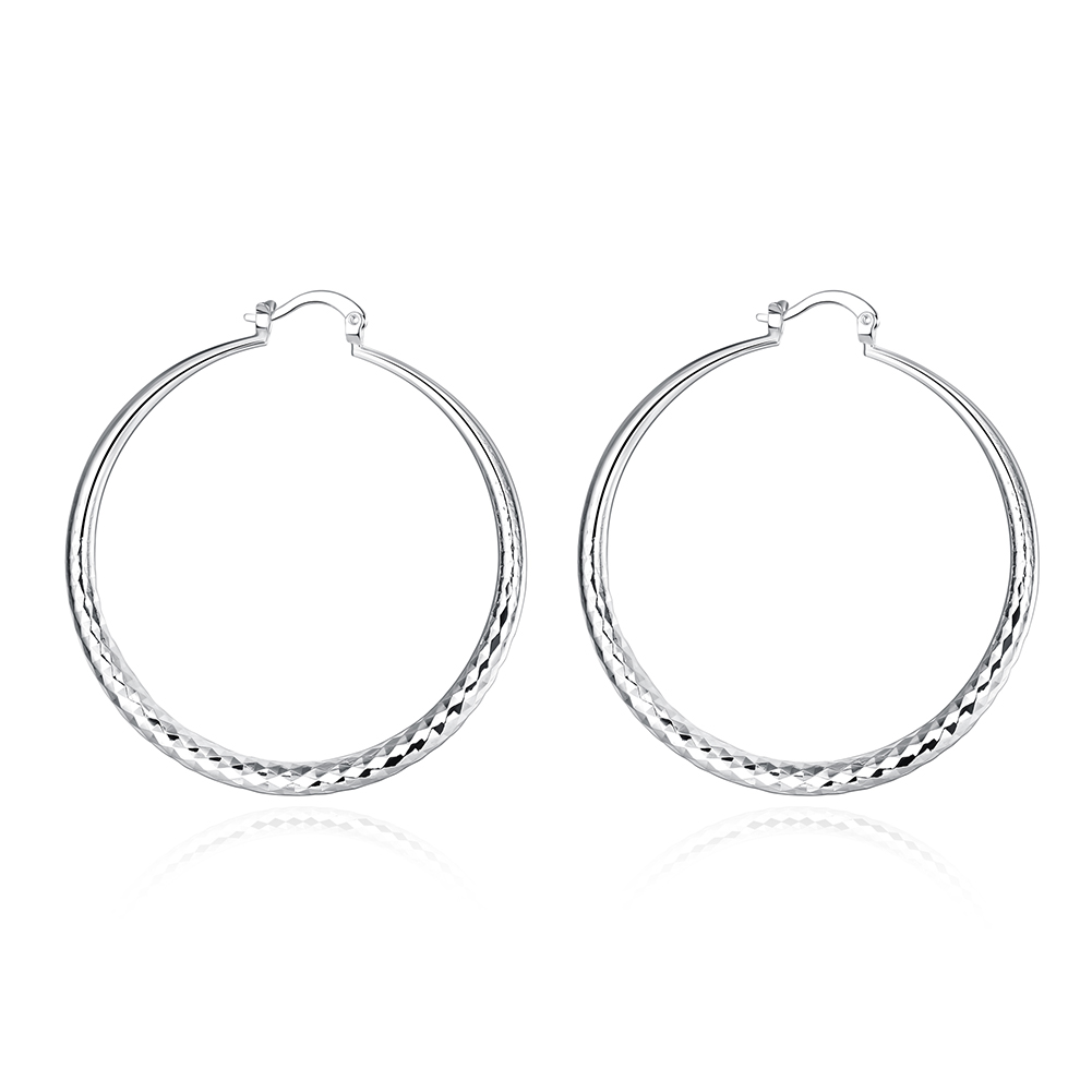 Aros Plateados Grandes