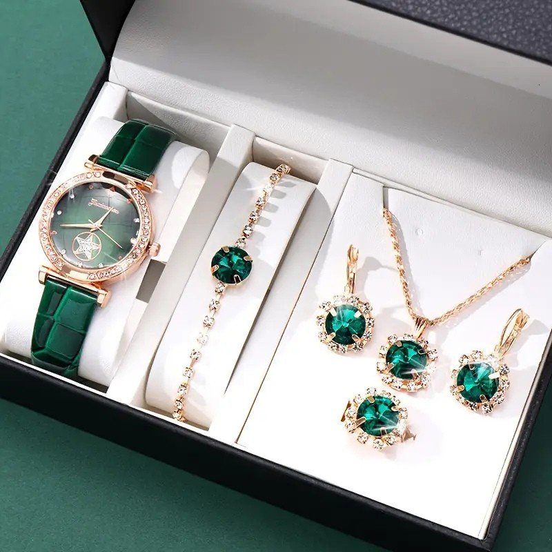 Set de joyas Verdantra Timecourt Oro