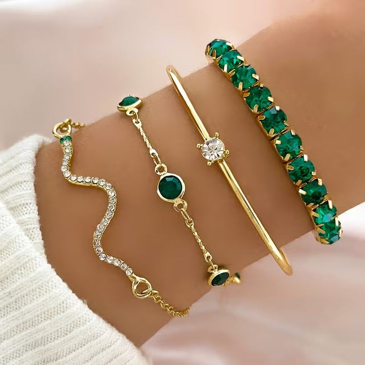 Set de Pulseras de Oro