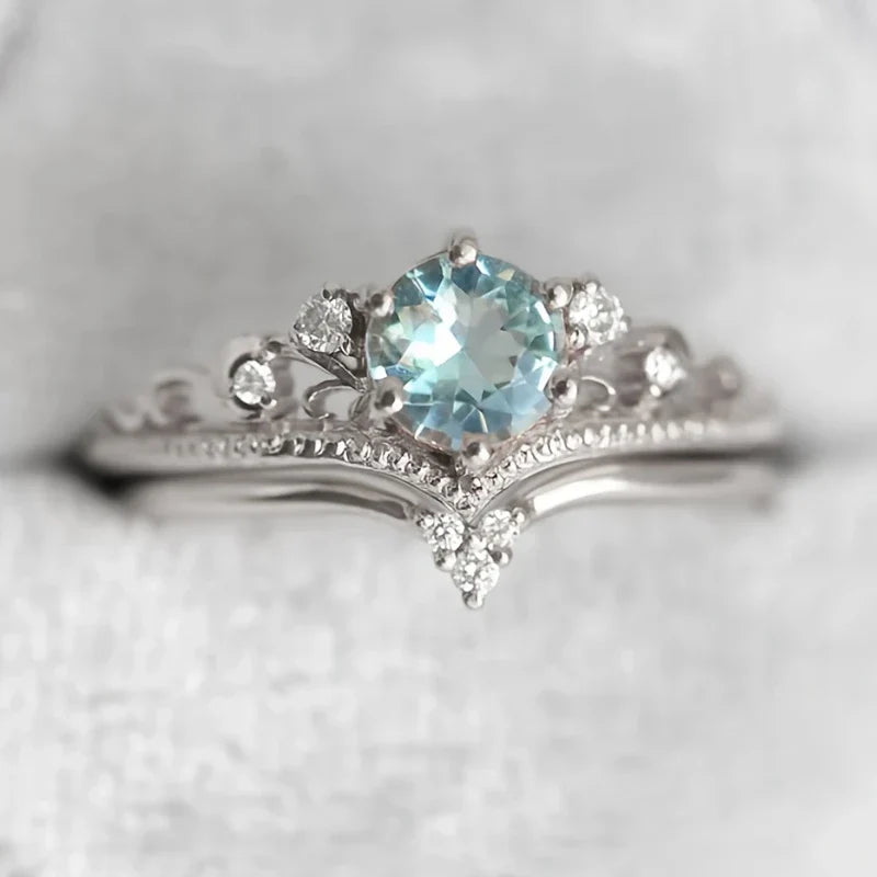 Anillo de Oro Princesa Azul