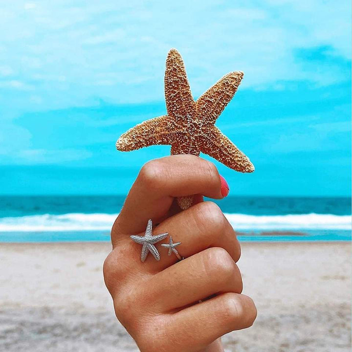 Anillo Estrellas de Mar Ajustable