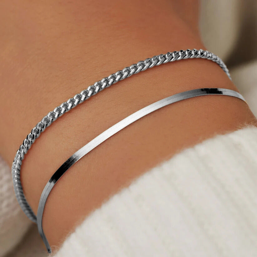 Pulsera Soleil Serpent Oro blanco