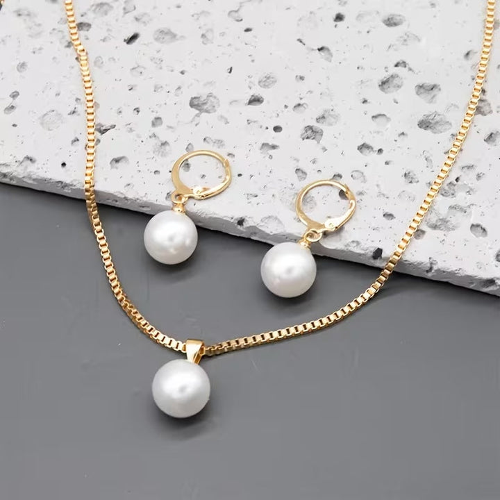 Set 3 Piezas Collar y Pendientes