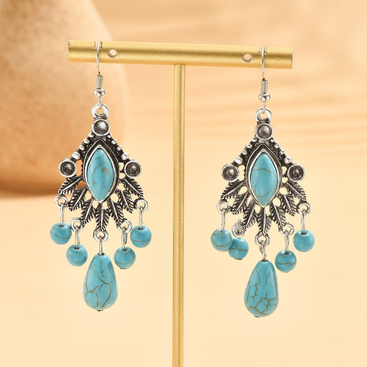 Pendientes Candelabro Turquesa Colgantes