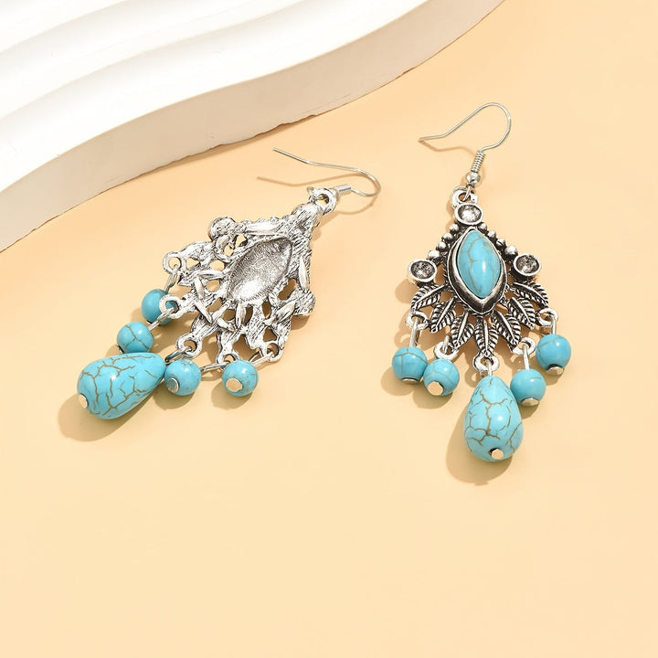 Pendientes Candelabro Turquesa Colgantes